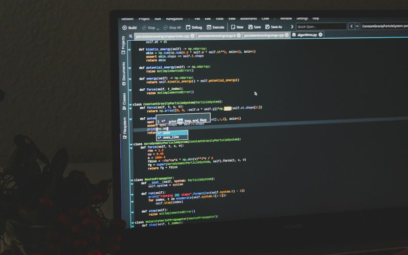 black flat screen computer monitor